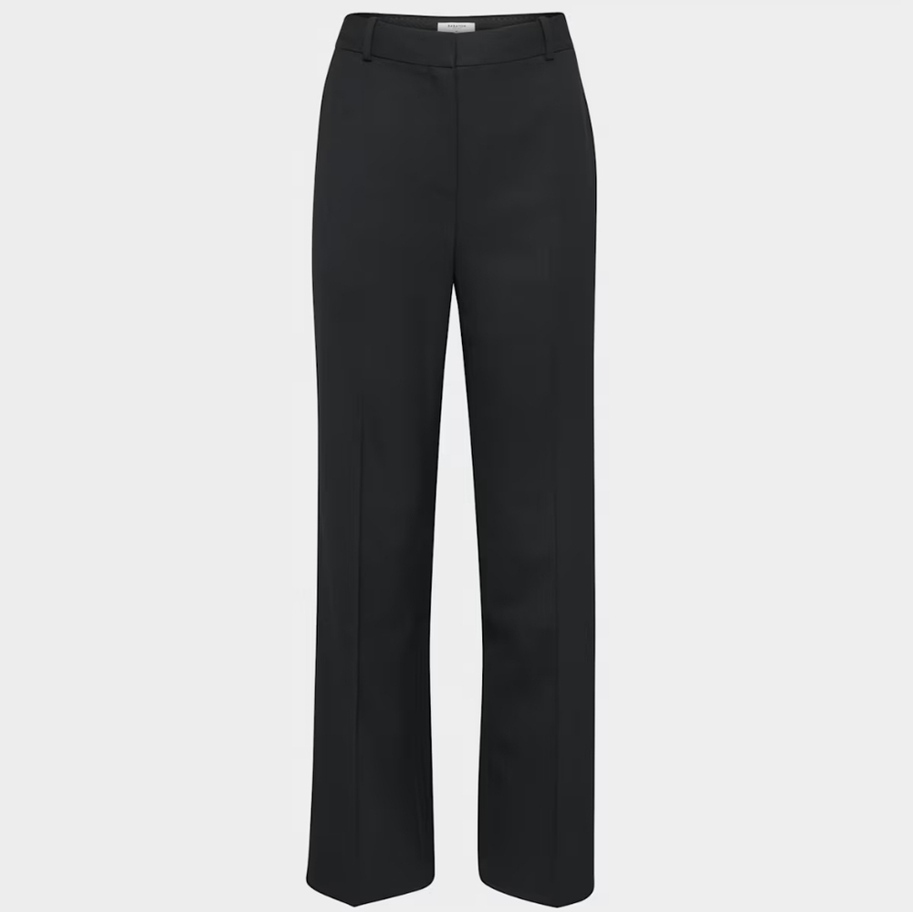 Aritzia Babaton Atelier Agency Pant Trousers City Twill Wide Leg Size 00 Black - Picture 3 of 14